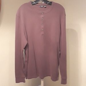 Men's L APT 9 Long-Sleeve Waffle-Knit T-shirt